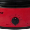 image:imageNESCO 481614 Electric Roaster Oven for Everyday Home Cooking White 6Quart Countertop Roaster with Porcelain Coated Steel CookwellRed