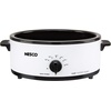 image:imageNESCO 481614 Electric Roaster Oven for Everyday Home Cooking White 6Quart Countertop Roaster with Porcelain Coated Steel CookwellWhite