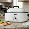 image:imageNESCO MWR1814 Electric Roaster Oven for FamilySize Meals White 18Quart Countertop Roaster with Adjustable Temperature ControlWhite