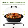 image:imageNESCO MWR1814 Electric Roaster Oven for FamilySize Meals White 18Quart Countertop Roaster with Adjustable Temperature ControlWhite