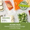 image:imageNESCO VS03R Vacuum Sealer Bags for Home Food Storage LiquidFriendly Bags Safe for Microwave and SousVide CookingVacuum Seal Rolls