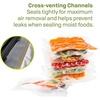 image:imageNESCO VS06B 11 x 16 Bags Compatible Vacuum sealers and Other Brands Dishwasher Safe Tear Resistant Safe to Microwave Boil or Freeze11 X 1575