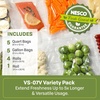 image:imageNesco VS07V Vacuum Sealer Bag Variety Pack BagRoll Combo Clear