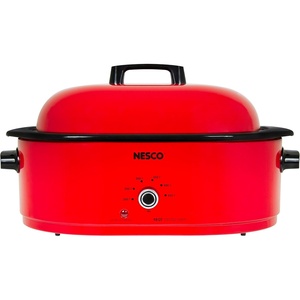 image:imageNESCO MWR1814 Electric Roaster Oven for FamilySize Meals White 18Quart Countertop Roaster with Adjustable Temperature ControlRed