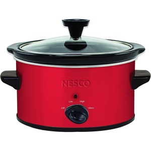 image:imageNESCO SC150R Oval Slower Cooker Red Ceramic 15 quart 120 wattsDAA