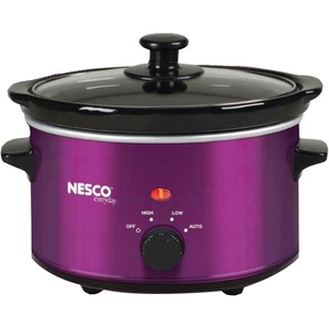 image:imageNESCO SC150R Oval Slower Cooker Red Ceramic 15 quart 120 wattsViolet