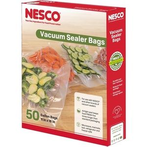 image:imageNESCO VS06B 11 x 16 Bags Compatible Vacuum sealers and Other Brands Dishwasher Safe Tear Resistant Safe to Microwave Boil or Freeze11 X 1575