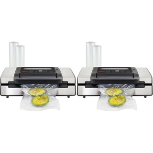 image:imageNesco Deluxe Food VS12 Vacuum Sealer 130 Watts Kit Bags amp Viewing Lid Compact SilverVacuum Sealer