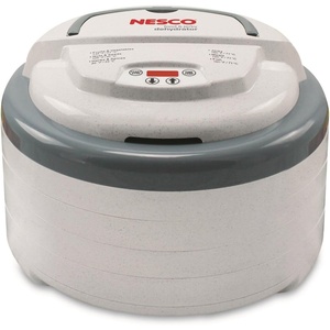 image:imageNesco FD79 Snackmaster Pro Digital Food Dehydrator for Snacks Fruit Beef Jerky Meat Vegetables amp Herbs Gray 4 Trays 1 Count Pack of 1GreyDehydrator