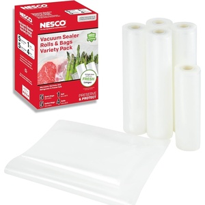 image:imageNesco VS07V Vacuum Sealer Bag Variety Pack BagRoll Combo Clear